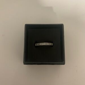 Chloe + Isabel Silver Petite Bijou Crystal Baguette Ring